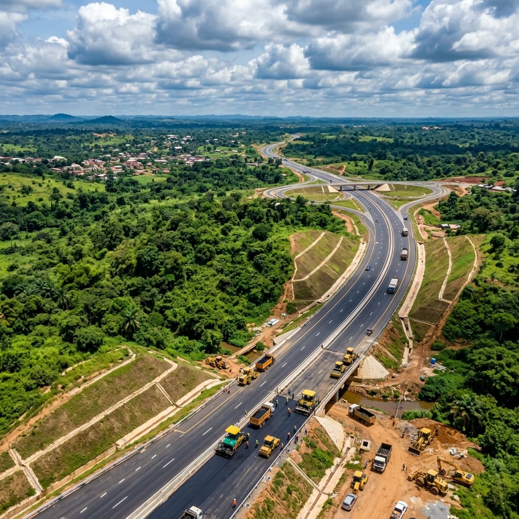 Nigerian highway infrastructure built with Neoloy soil stabilization